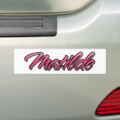 Matilde verblasst pink Aufkleber Sticker Autoaufkleber (Auf Auto)