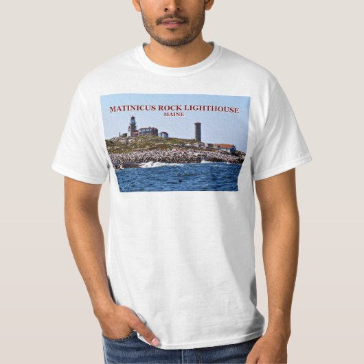 Matinicus Felsen-Leuchtturm, Maine T-Shirt (Vorderseite)