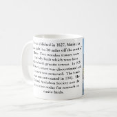 Matinicus Felsen-Licht, Maine-Tasse Kaffeetasse (Vorderseite Links)