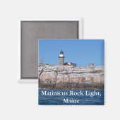 Matinicus Rock Light, Maine Magnet (Vorderseite/Rückseite)