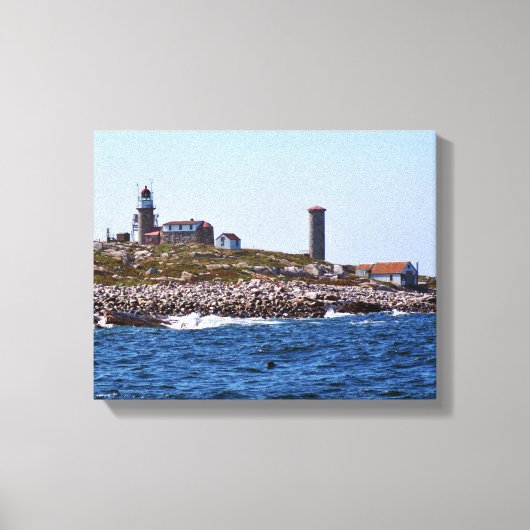 Matinicus Rock Lighthouse, Maine Leinwanddruck (Vorderseite)