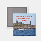 Matinicus Rock Lighthouse, Maine Magnet (Vorderseite/Rückseite)