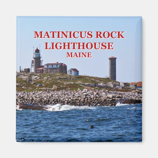 Matinicus Rock Lighthouse, Maine Magnet (Vorne)