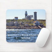 Matinicus Rock Lighthouse, Maine Mousepad (Mit Mouse)