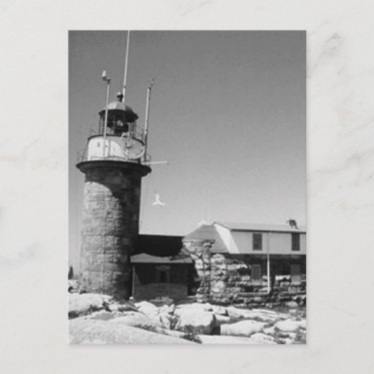 Matinicus Rock Lighthouse Postkarte (Vorderseite)
