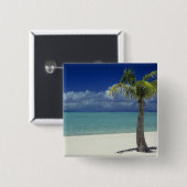 Matira Beach auf der Insel Bora Bora, 2 Button (Vorne & Hinten)