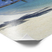 Matira Beach auf der Insel Bora Bora, 2 Fotodruck (Ecke)