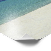 Matira Beach auf der Insel Bora Bora, Fotodruck (Ecke)