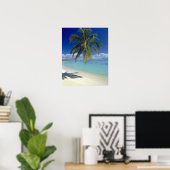 Matira Beach auf der Insel Bora Bora, Gesellschaft Poster (Heimbüro)