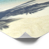 Matira Beach auf der Insel Bora Bora, Gesellschaft Poster (Ecke)