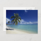 Matira Beach auf der Insel Bora Bora, Postkarte (Vorne/Hinten)