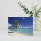 Matira Beach auf der Insel Bora Bora, Postkarte (Stehend Vorderseite)