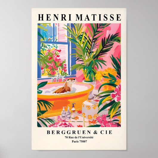 Matisposter, Niedliches Otter Poster, Maximalist M Poster (Vorne)