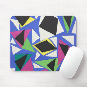 Matisse Abstrakte Geometrische Blaue Cut-Out-Kunst Mousepad