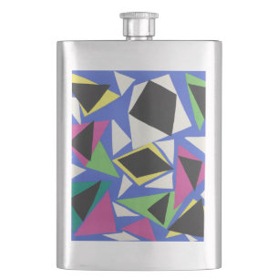 Matisse Abstrakte Geometrische Blaue Schnittkunst Flachmann