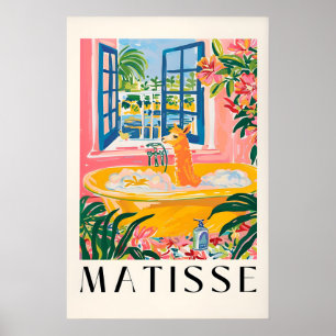 Matisse-Alpaka-Badezimmer-Druck Tropisches Badezim Poster
