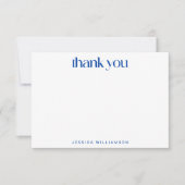 Matisse Botanical Blue Black Custom Brautparty Dankeskarte (Vorderseite)