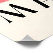 Matisse Cat Print Pink Bathroom Wall Art, Funny Poster (Ecke)