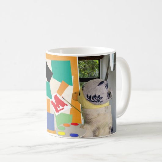 Matisse Die Schnecke in Öl von Danny Duck Kaffeetasse (VorderseiteRechts)