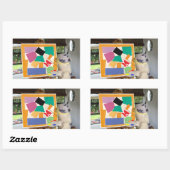 Matisse Die Schnecke in Öl von Danny Duck Rechteckiger Aufkleber (Blatt)