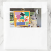 Matisse Die Schnecke in Öl von Danny Duck Rechteckiger Aufkleber (Tasche)