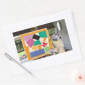 Matisse Die Schnecke in Öl von Danny Duck Rechteckiger Aufkleber (Umschlag)