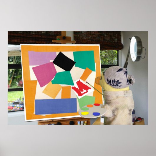 Matisse Die Schnecke in Ölen von Danny Duck Poster (Vorne)