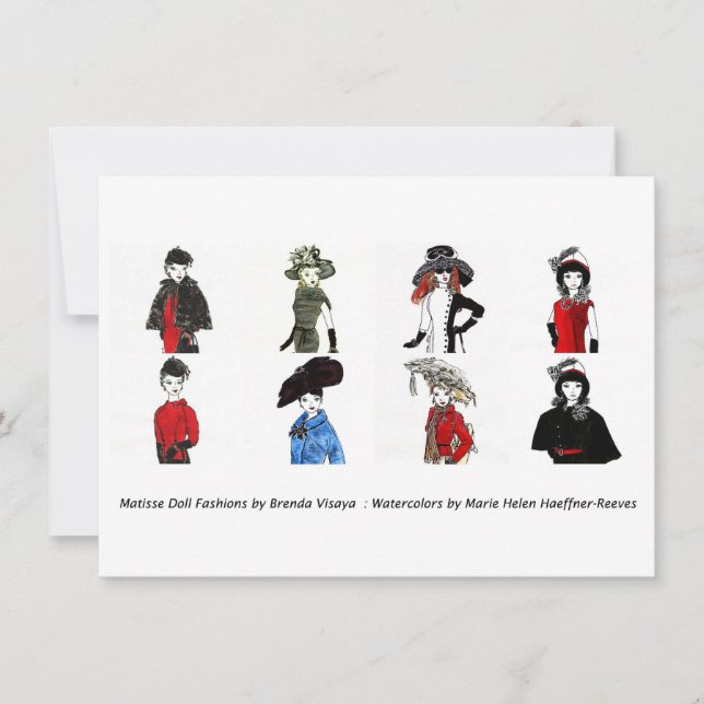 Matisse Doll Fashions - Karte 5, 4.5 x 6.25 (Vorderseite)