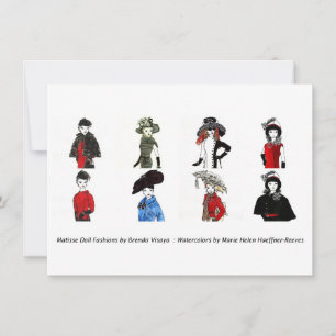 Matisse Doll Fashions - Karte 5, 4.5 x 6.25