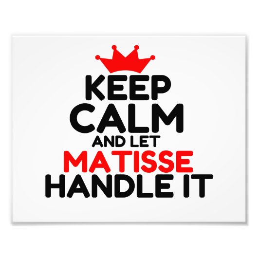 MATISSE FOTODRUCK (Vorne)