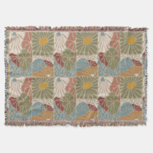 Matisse Groovy floral Art Nouveau 1970er Jahre Boh Decke
