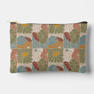 Matisse Groovy floral Art Nouveau 1970er Jahre Boh Zubehörtasche