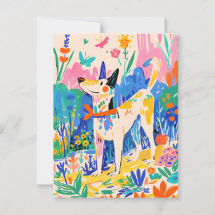 Matisse Hund Vintage Postkarte