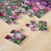 Matisse in den Blumen - weiß u. in schwarzem Puzzle (Seite)