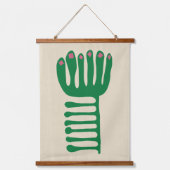 Matisse Inspired Green and Pink Wandteppich Mit Holzrahmen (Vorderseite)