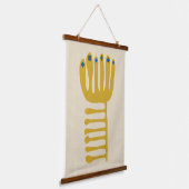 Matisse Inspired Yellow and Blue  Wandteppich Mit Holzrahmen (Gewinkelt)