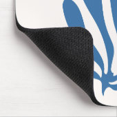Matisse inspiriert Celadon Blue, Peach Leaf Cutout Mousepad (Ecke)