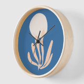 Matisse inspiriert Peach and Blue Leaf Cutout Uhr (Winkel)
