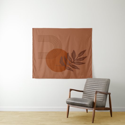 Matisse Inspiriert Wüste Vibes Abstrakt Formen Wandteppich (Beispiel (Horizontal))