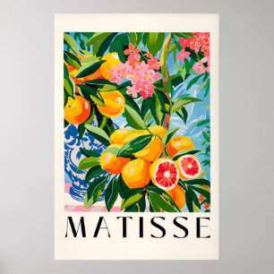 Matisse-Inspirierter Orangenbaum-Kunstprint Spanis Poster