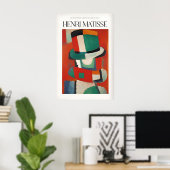 Matisse-Kunstposter - Abstrakte Figur mit Hut Poster (Heimbüro)