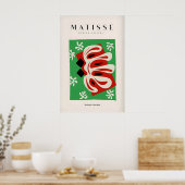 Matisse-Kunstposter - Abstrakte Form Rot Grün Poster (Küche)