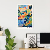Matisse-Kunstposter - Abstrakte Küstenlandschaft Poster (Heimbüro)