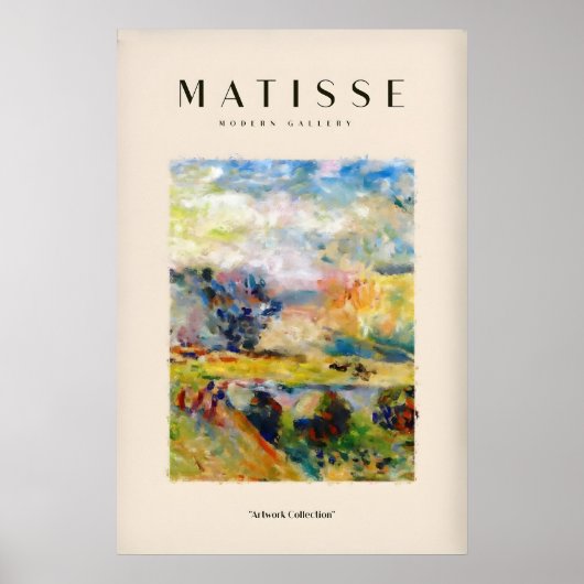Matisse-Kunstposter - Abstrakte malerische Landsch Poster (Vorne)