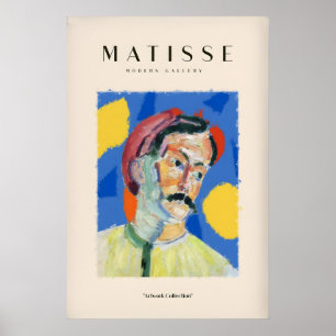 Matisse-Kunstposter - Abstrakter Mann Porträtposte Poster