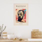 Matisse-Kunstposter - Expressives Selbstporträt Poster (Küche)