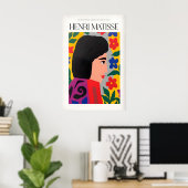 Matisse-Kunstposter - Florale Frau Poster (Heimbüro)