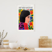 Matisse-Kunstposter - Florale Frau Poster (Küche)