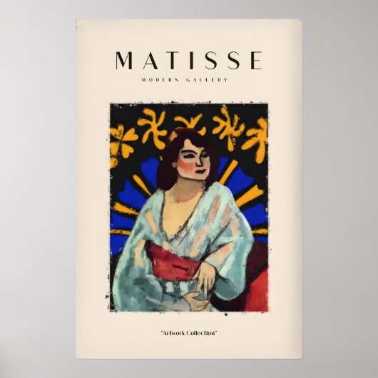 Matisse-Kunstposter - Frau Robe Abstract Stained Poster (Vorne)