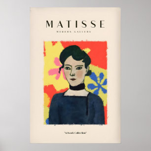 Matisse-Kunstposter - Frauenporträt abstrakt Poster